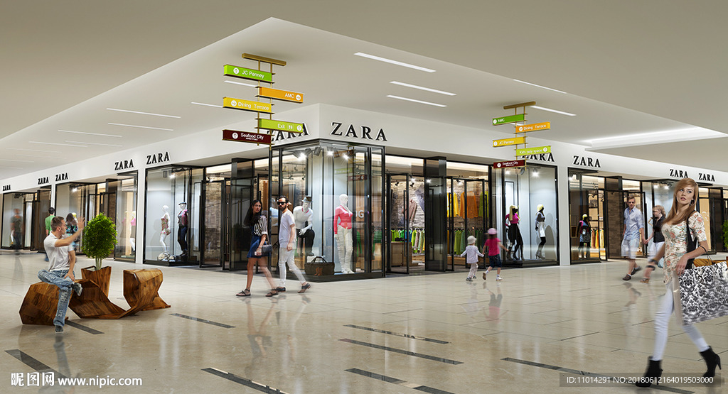 ZARA服装店3dmax模型