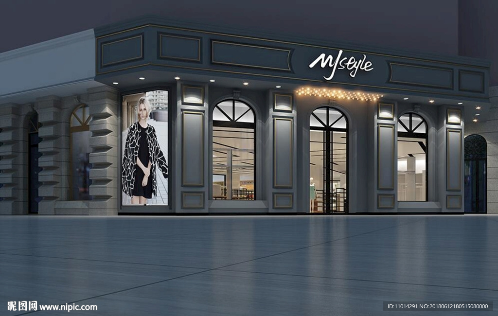 服装店门面外观3dmax模型