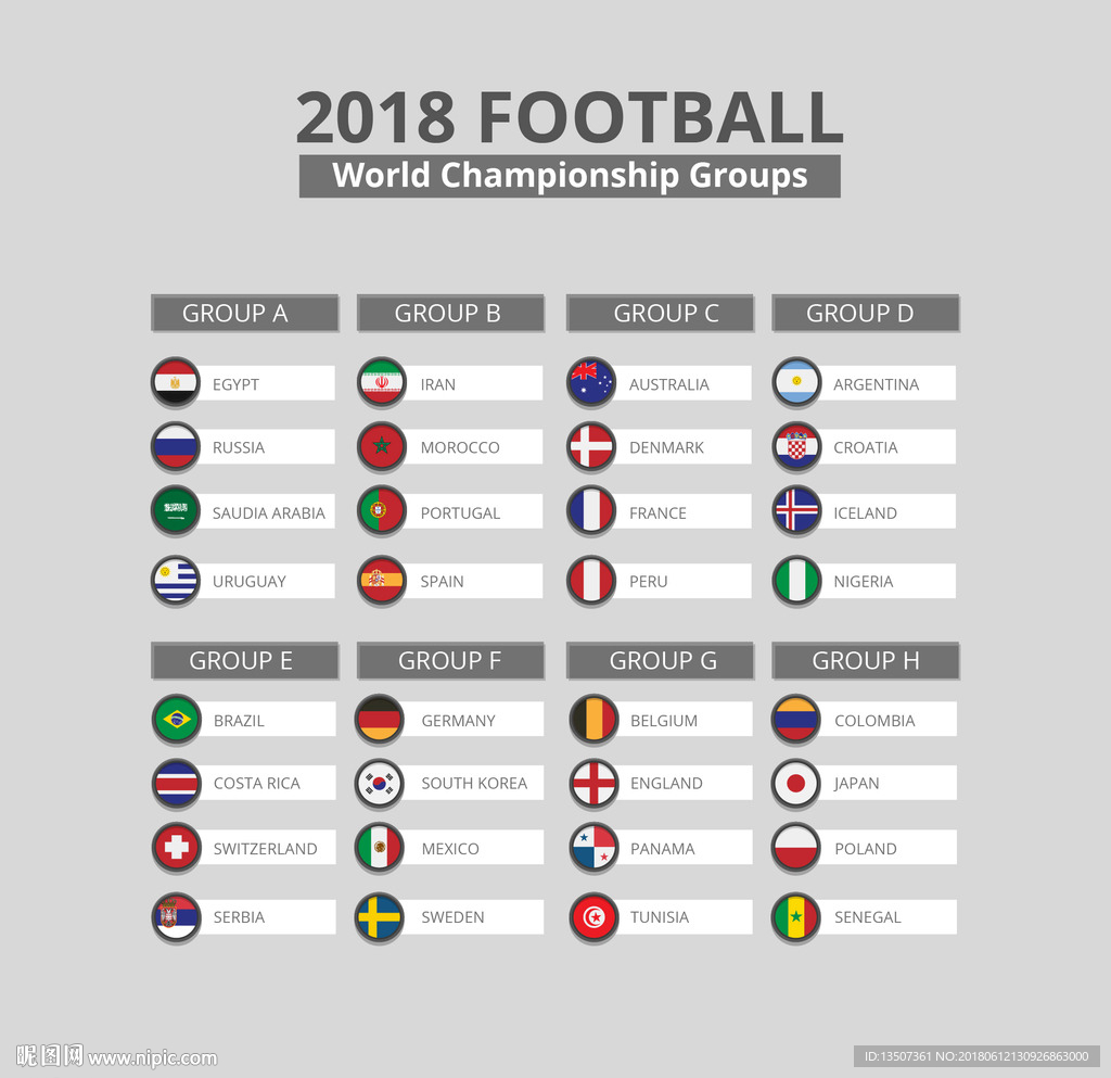 手绘世界杯32强UI图标设计