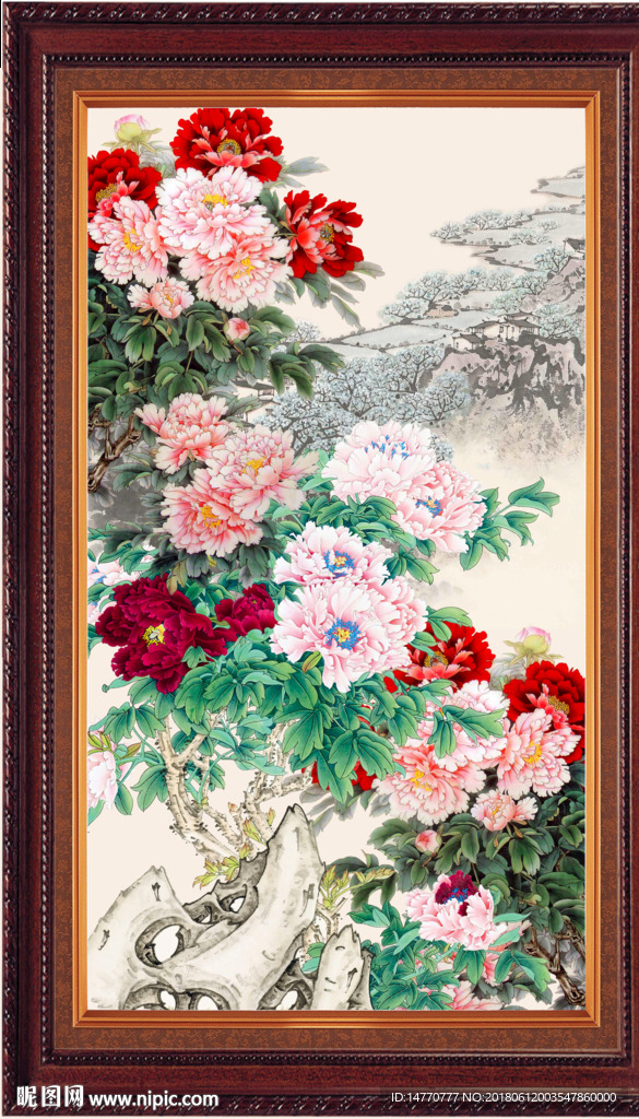 国画牡丹