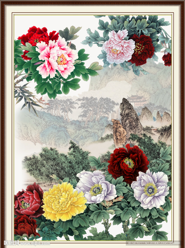 国画牡丹