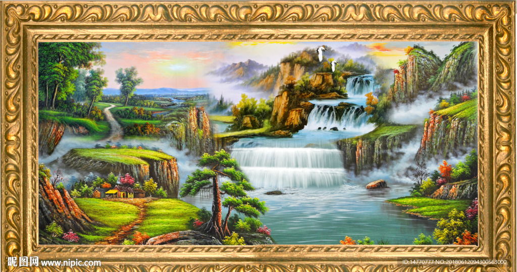 山水风景油画