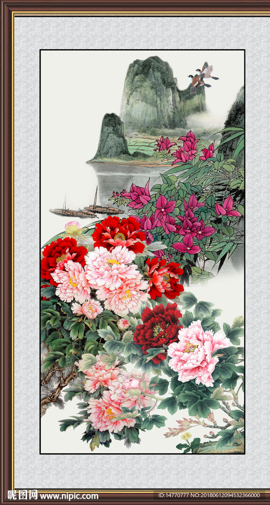 国画牡丹