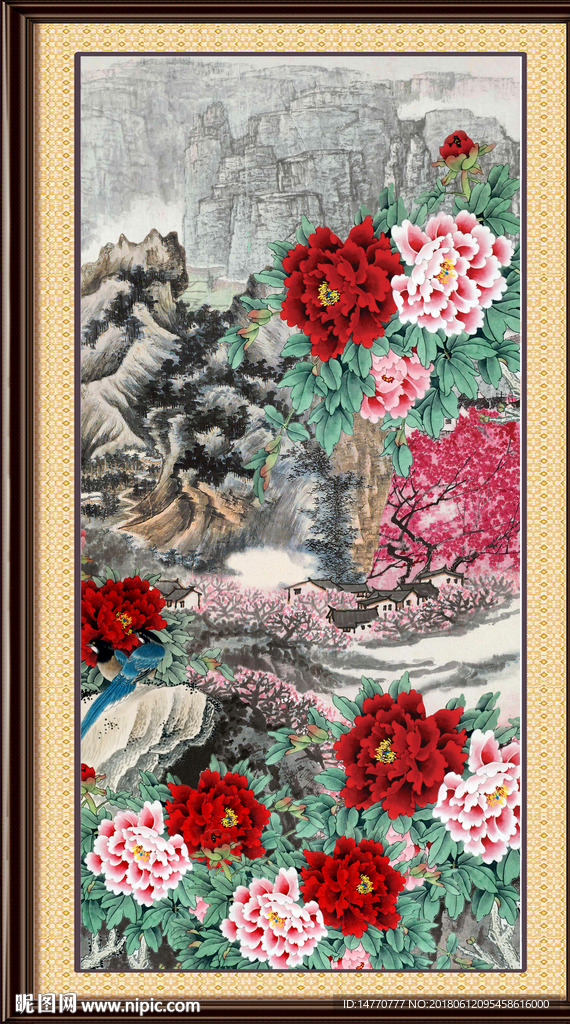 国画牡丹