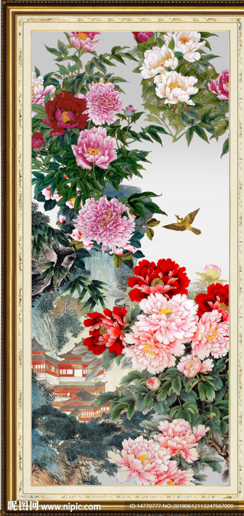 国画牡丹