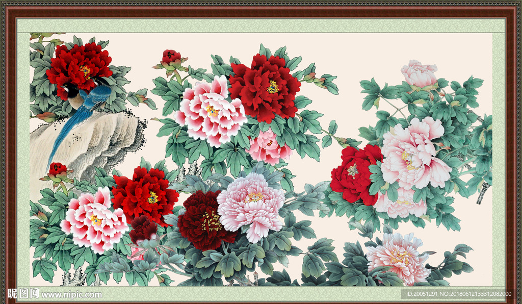 国画牡丹