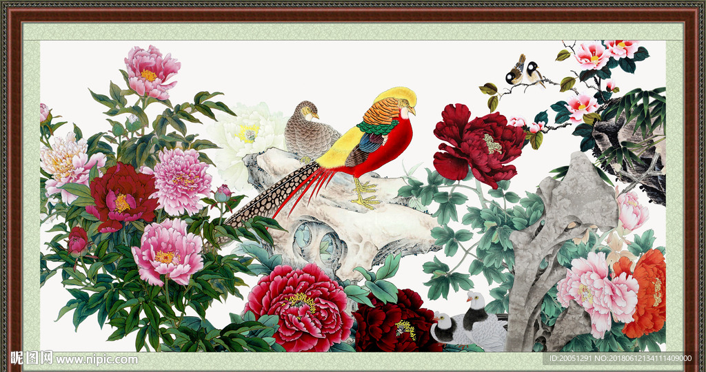 国画牡丹