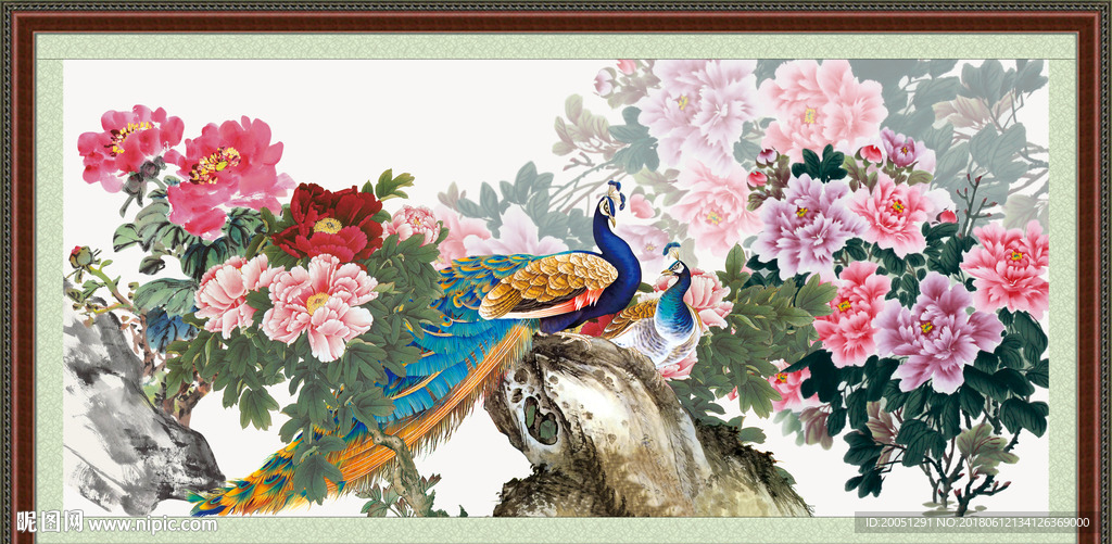 国画牡丹