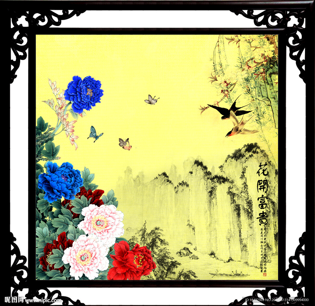 国画牡丹