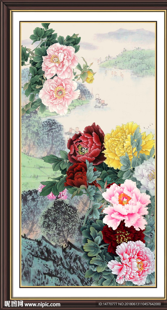 国画牡丹