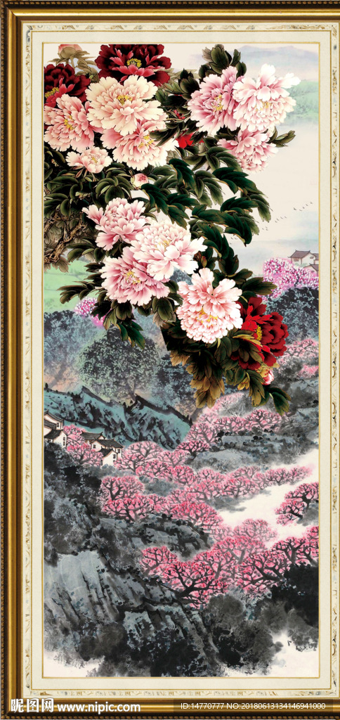国画牡丹