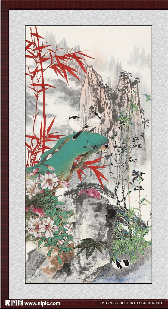 国画竹子