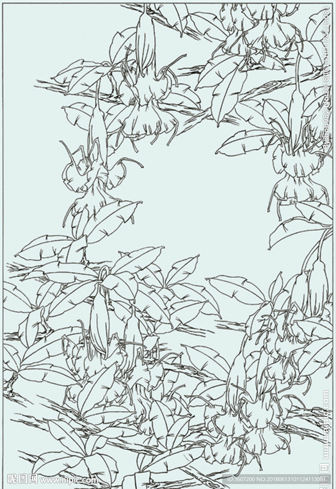 曼陀罗线描 曼陀罗白描 曼陀罗