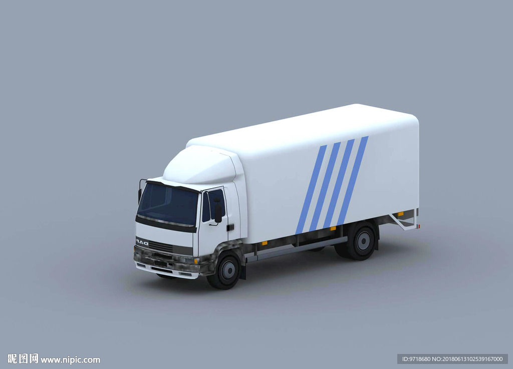 箱式货车3D模型