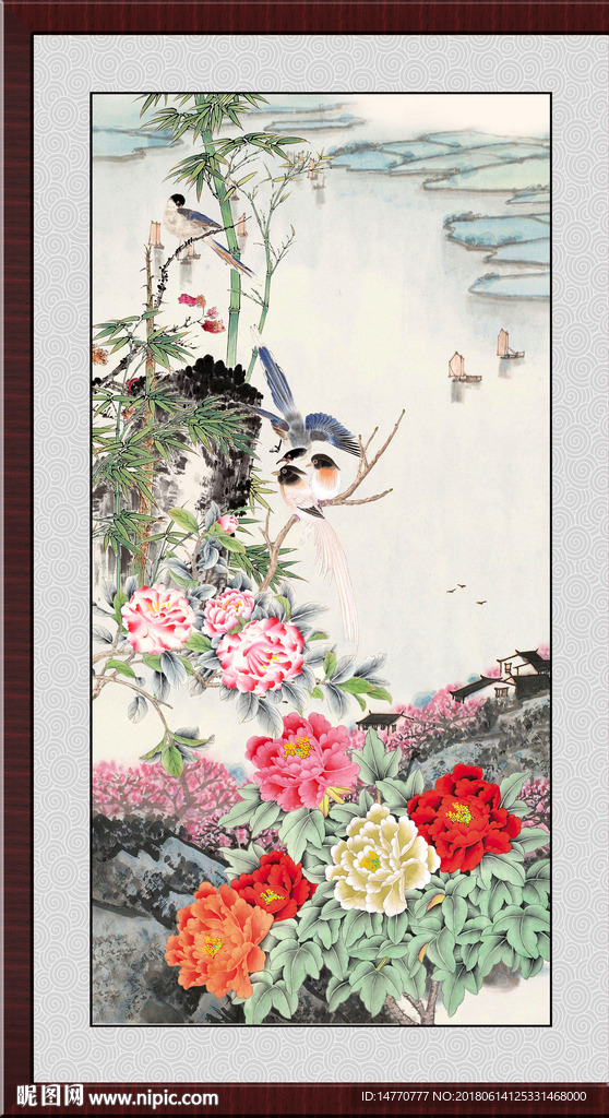 牡丹国画