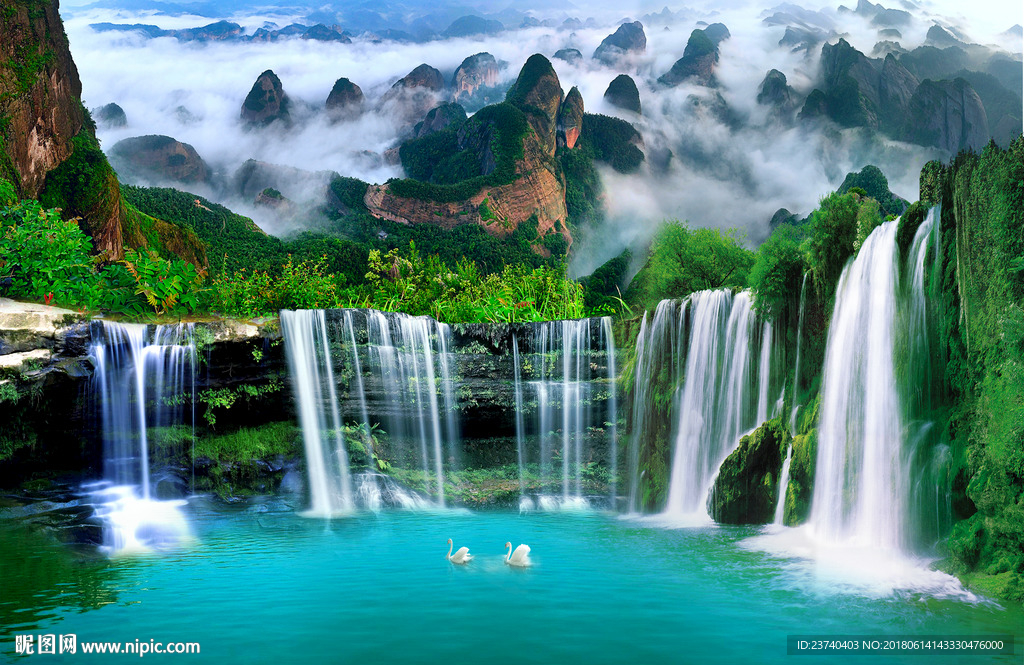山水风景背景