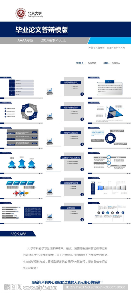 毕业论文答辩PPT模板