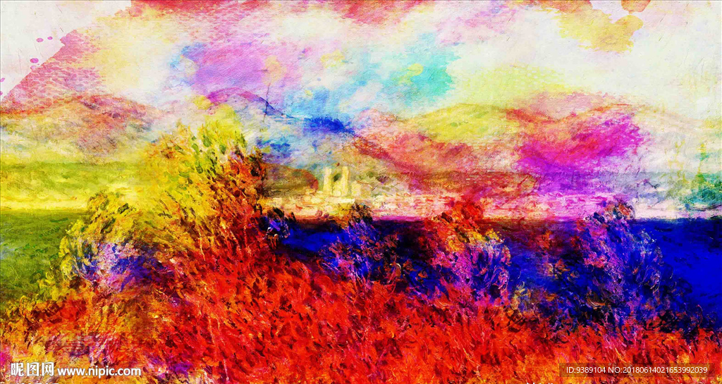 抽象油画
