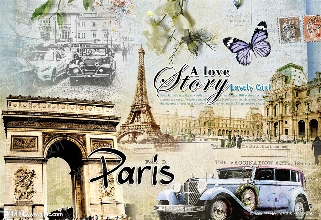 欧美风格装饰画