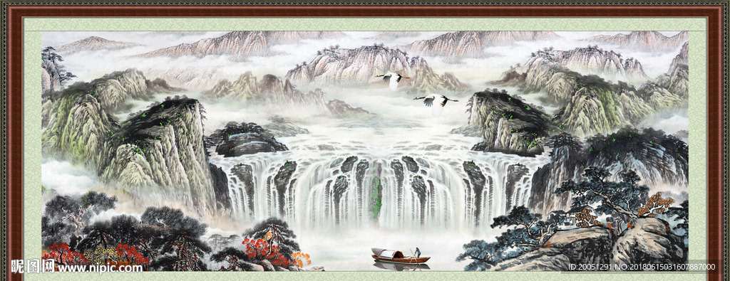 巨幅山水画