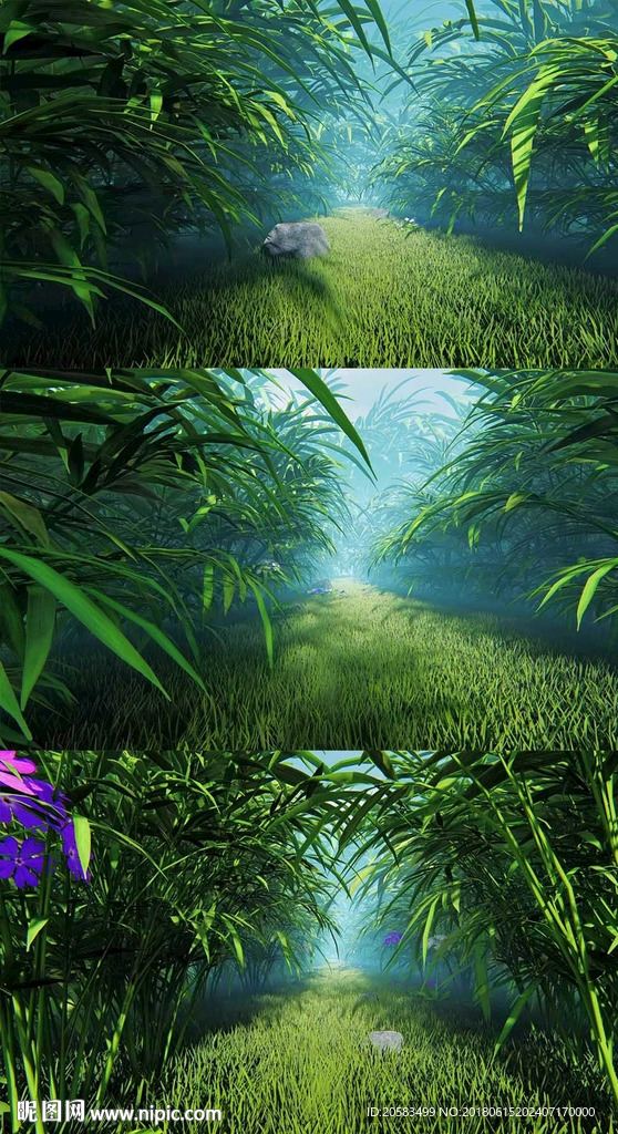 3D森林草丛穿梭