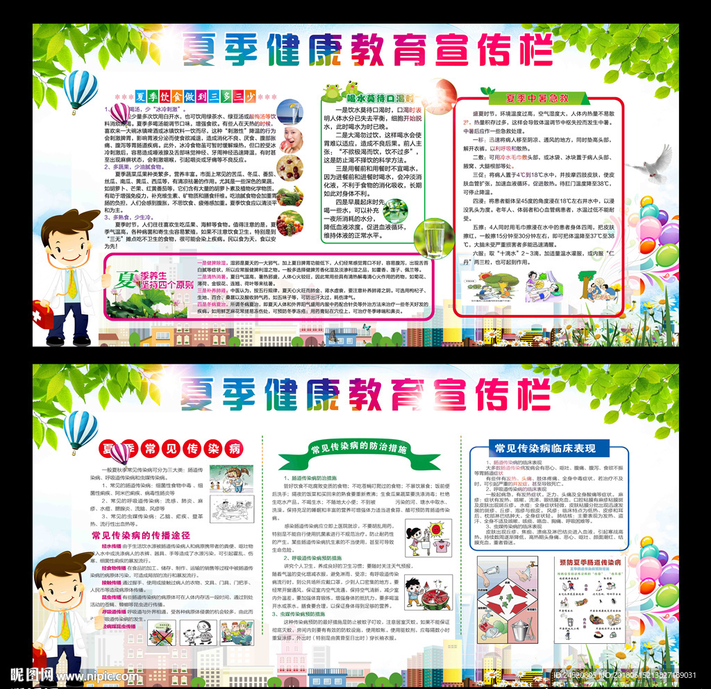 夏季健康教育宣传栏