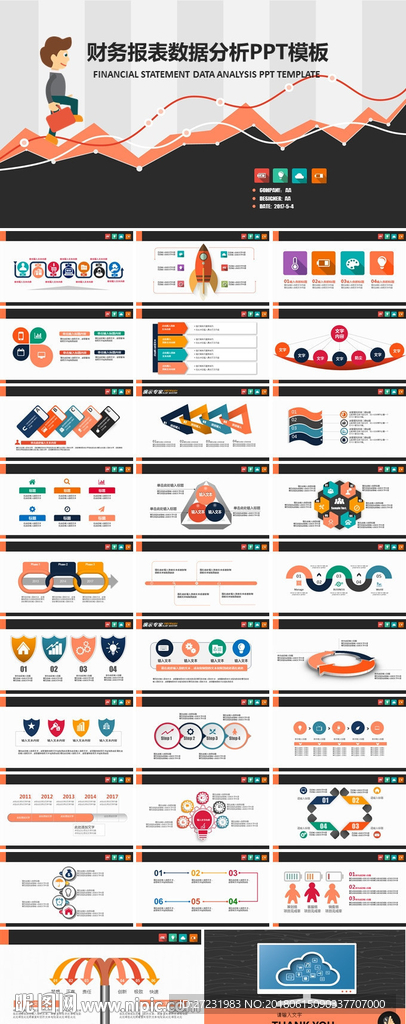 财务报表数据分析PPT模板