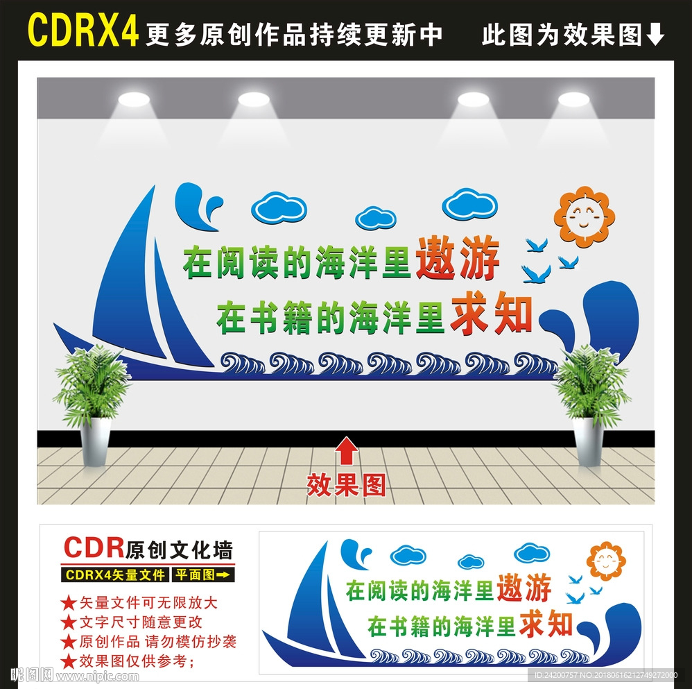 图书室文化墙