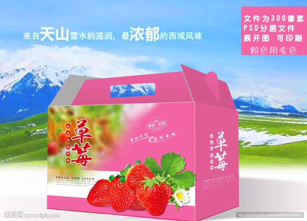 草莓文件为展开图 可以印刷