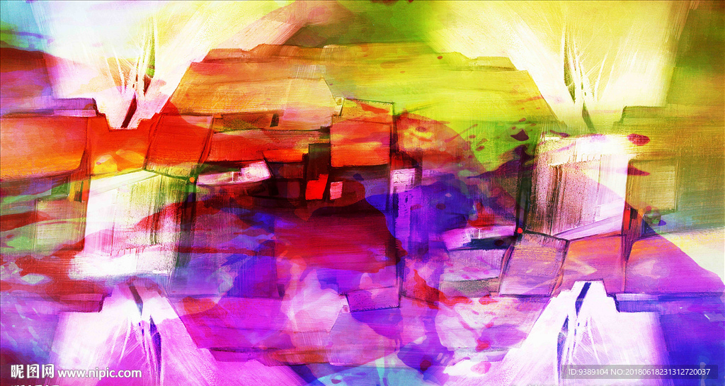 抽象油画