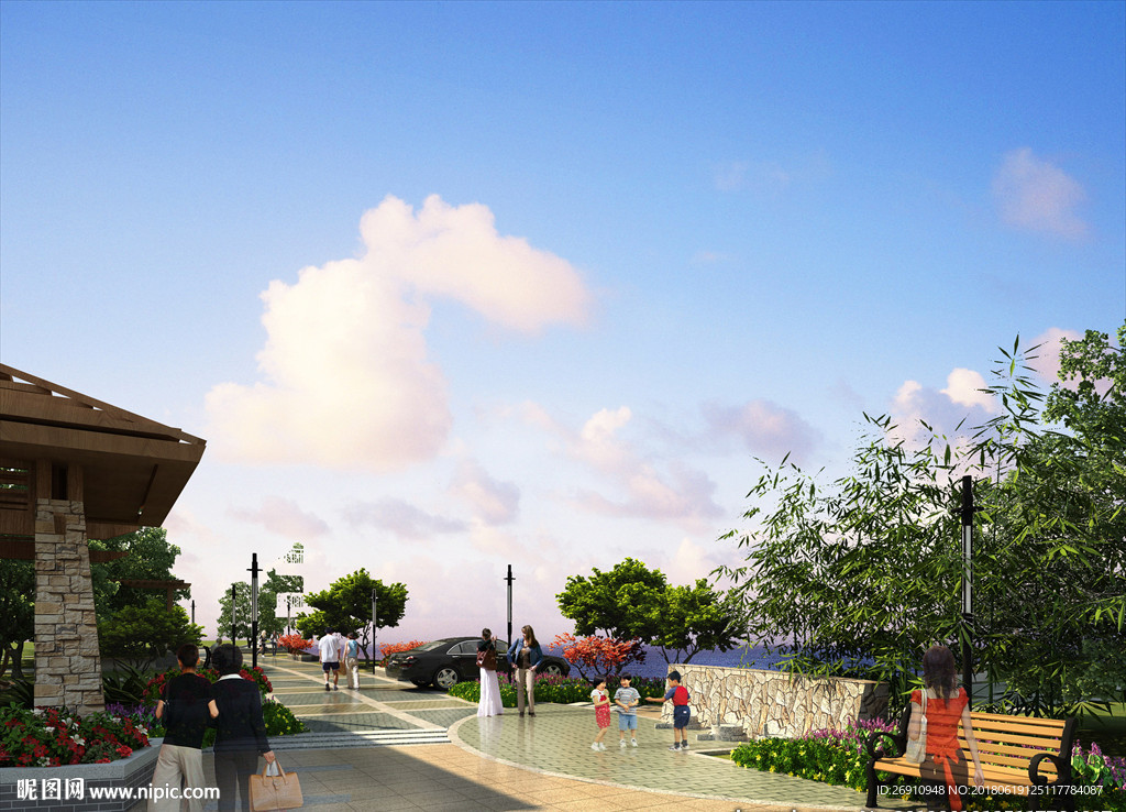 效果图后期套用素材