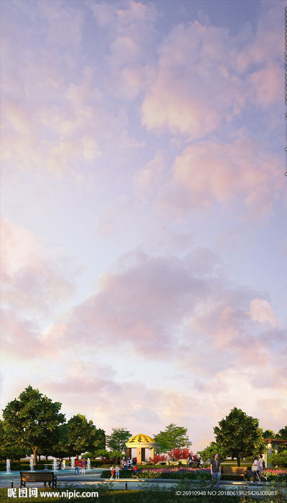 效果图套用后期素材