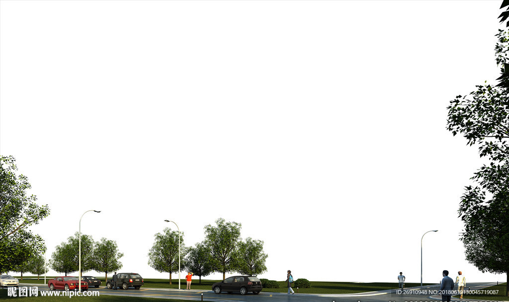 效果图套用后期素材