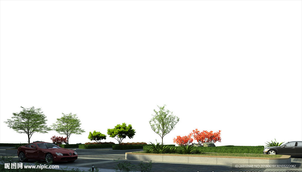 效果图套用后期素材