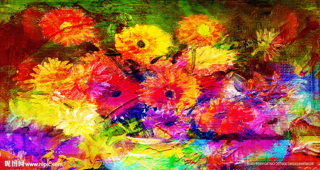 花卉油画