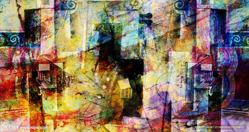 抽象油画