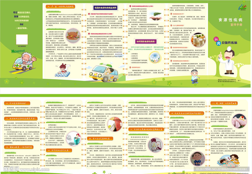 食品安全 预防食源性疾病折页