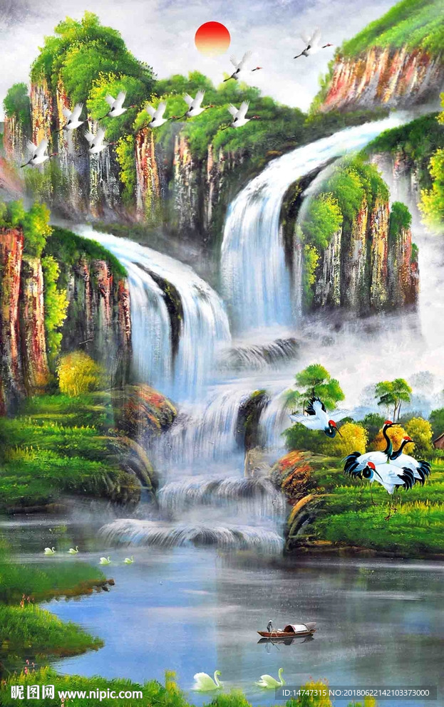山水油画