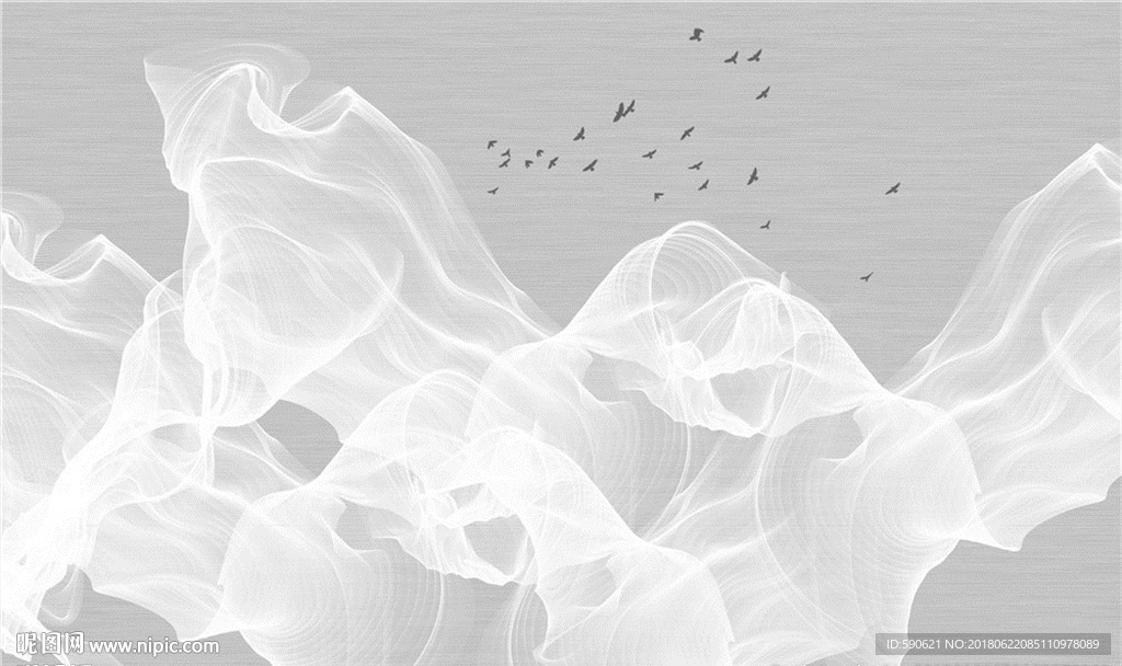 新中式国画背景墙