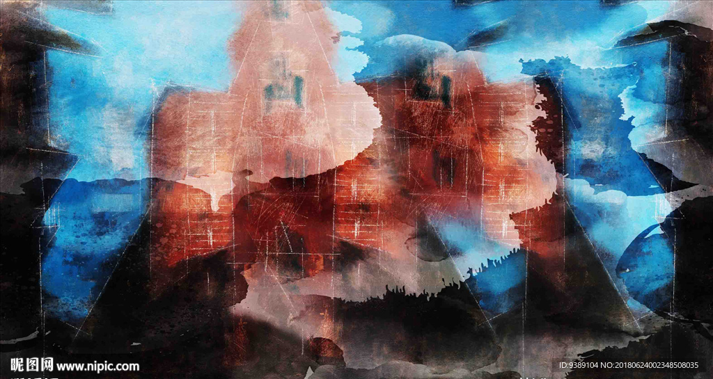 抽象油画