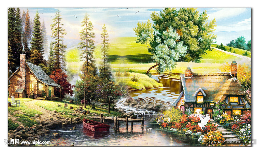 风景 油画