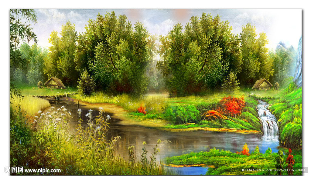 山水油画