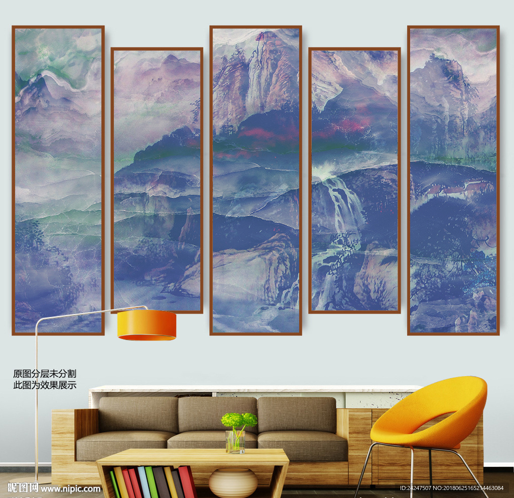 江山如此多娇大理石山水