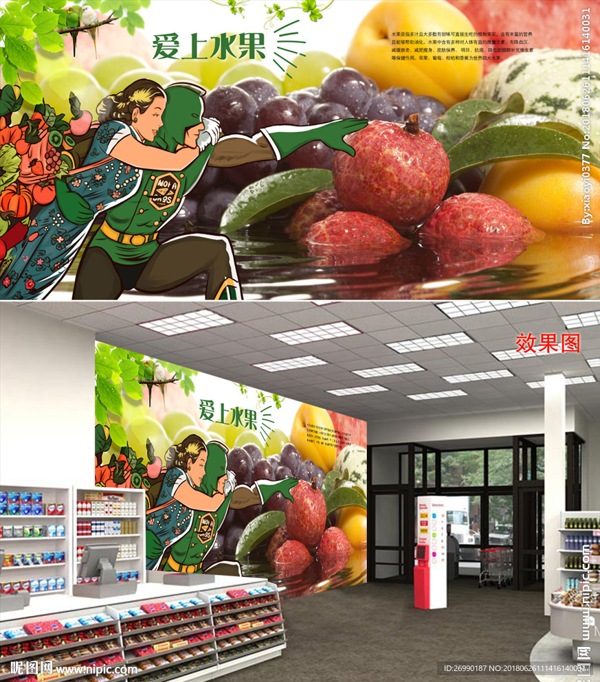 水果背景墙