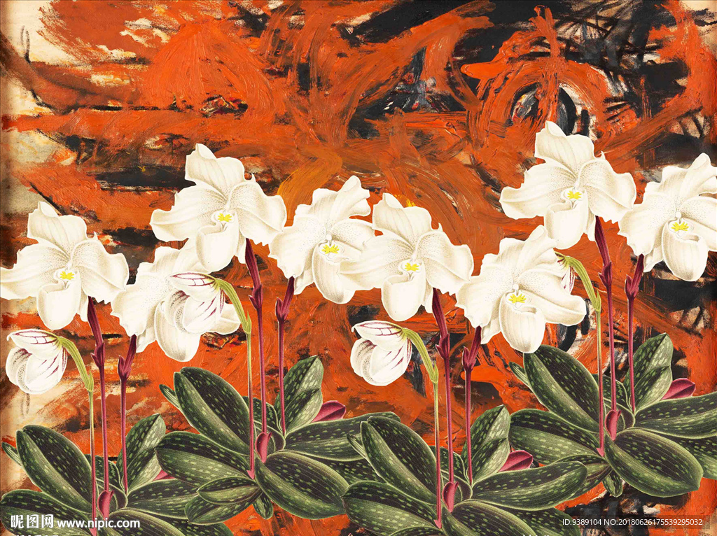 花卉油画