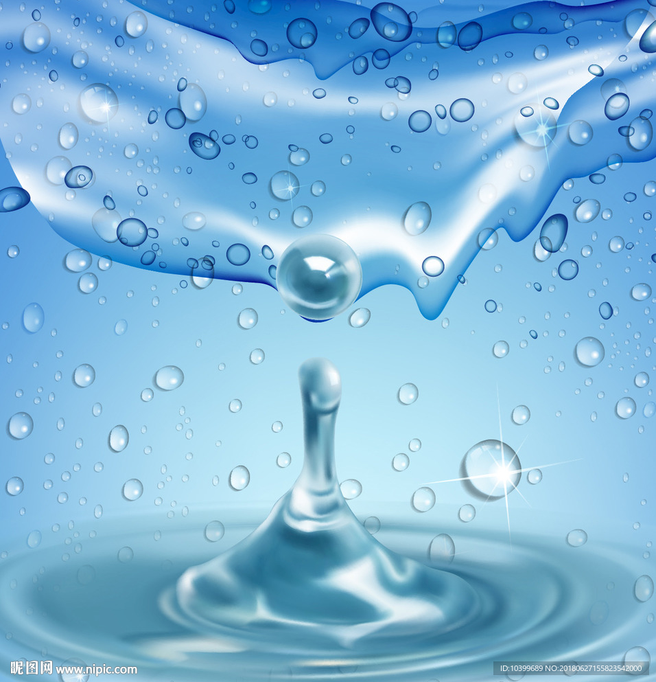 水珠水滴水韵素材