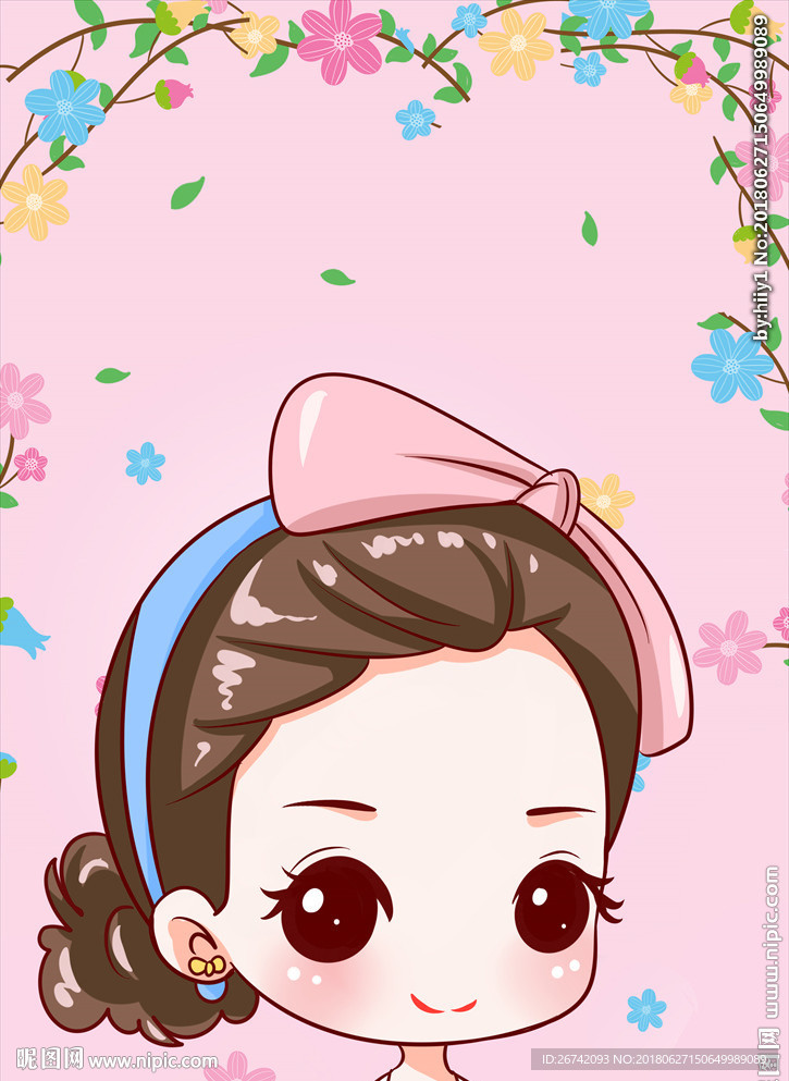 原创卡通Q版女士