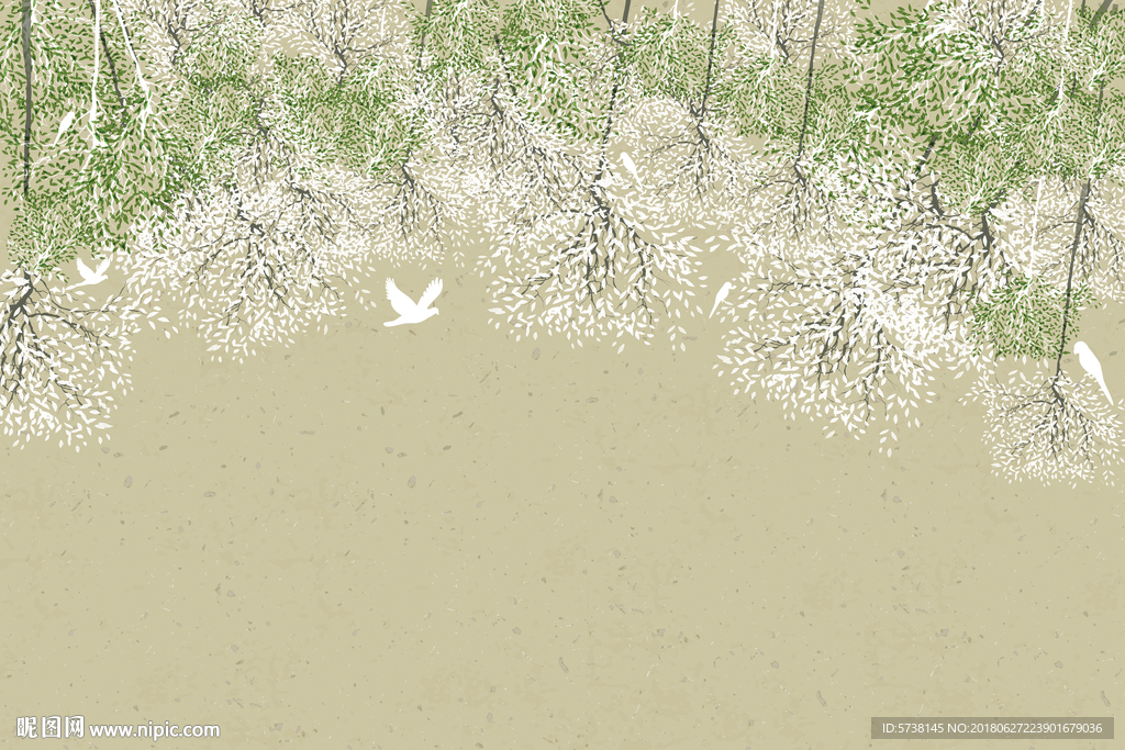 时尚艺术墙面手绘电视背景底纹素