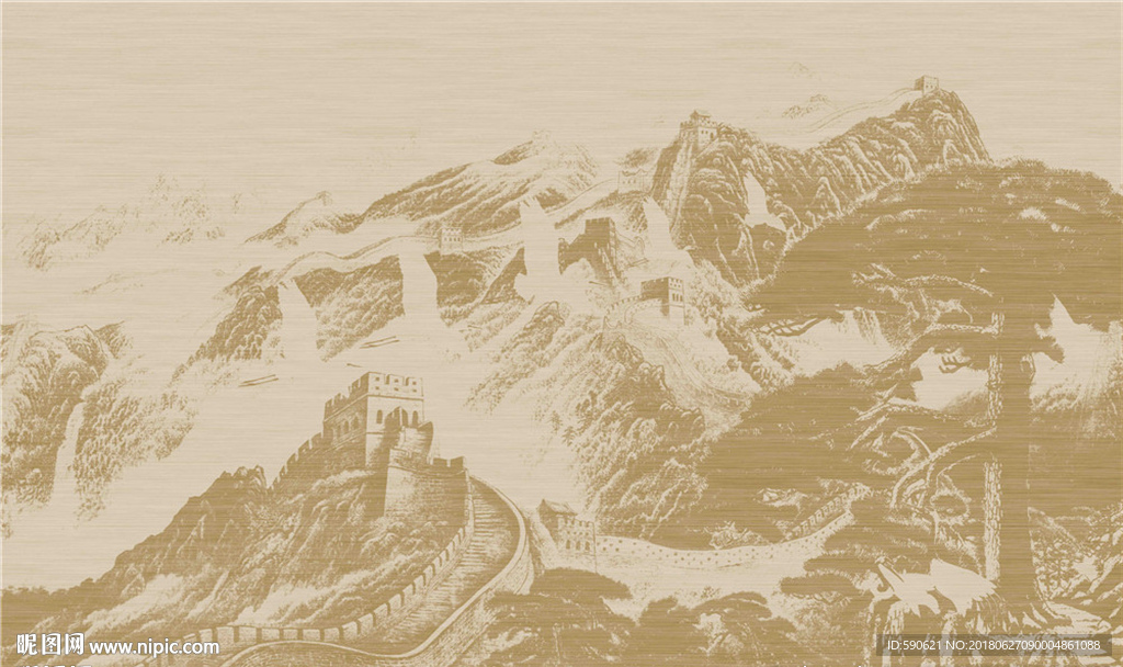 国画背景墙