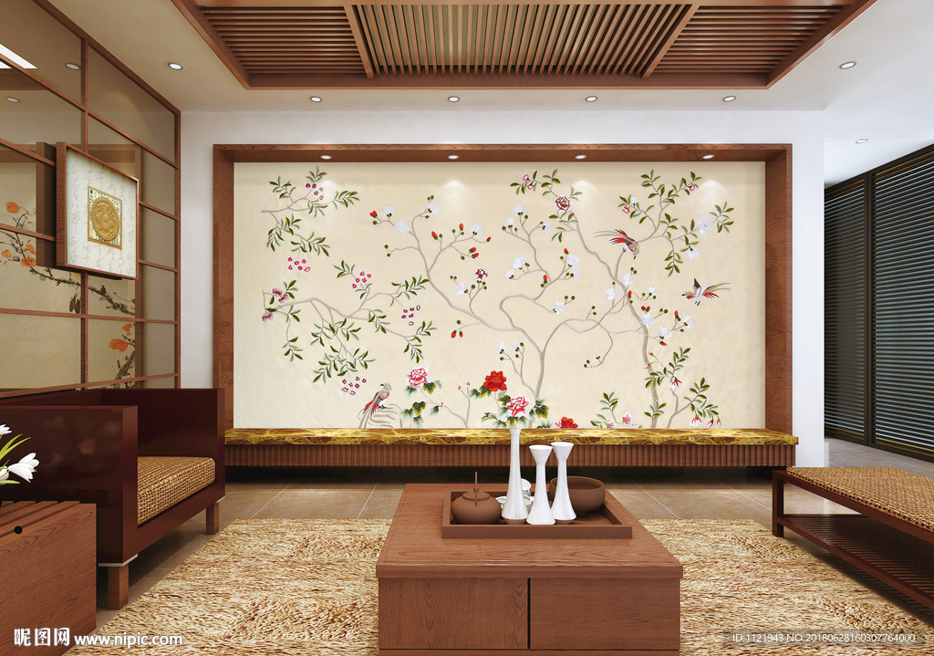 客厅壁画样机图